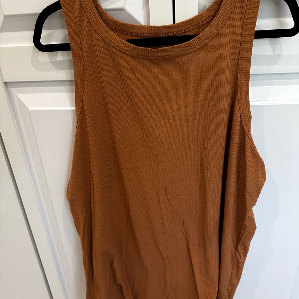Torrid Super Soft Rib High Neck Tank Top 4x Tan Color